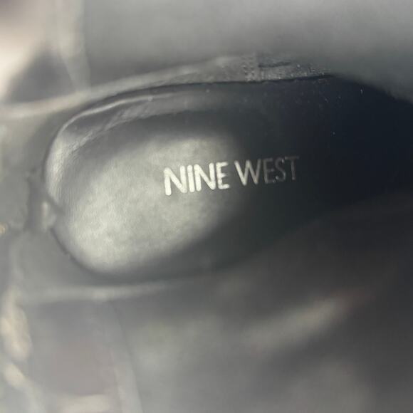 Nine West Black Tall Classic Timeless Almond Toe Tall Riding Boots Women's 5 - Picture 9 of 10